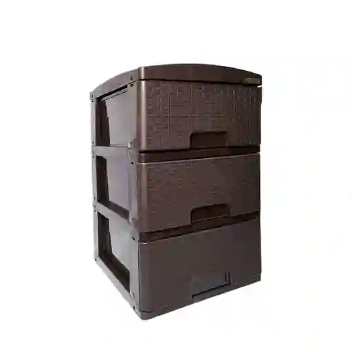 Colplast Practimueble Pequeño Rattan Wengue Ref 777