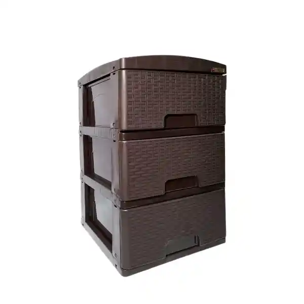 Colplast Practimueble Pequeño Rattan Wengue Ref 777