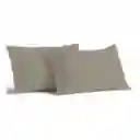 Expressions Set Funda de Almohadas Taupe 48 cm x 70 cm