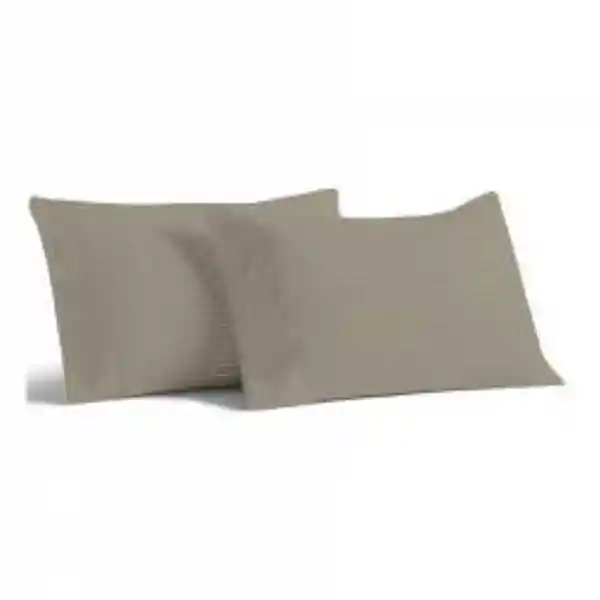 Expressions Set Funda de Almohadas Taupe 48 cm x 70 cm