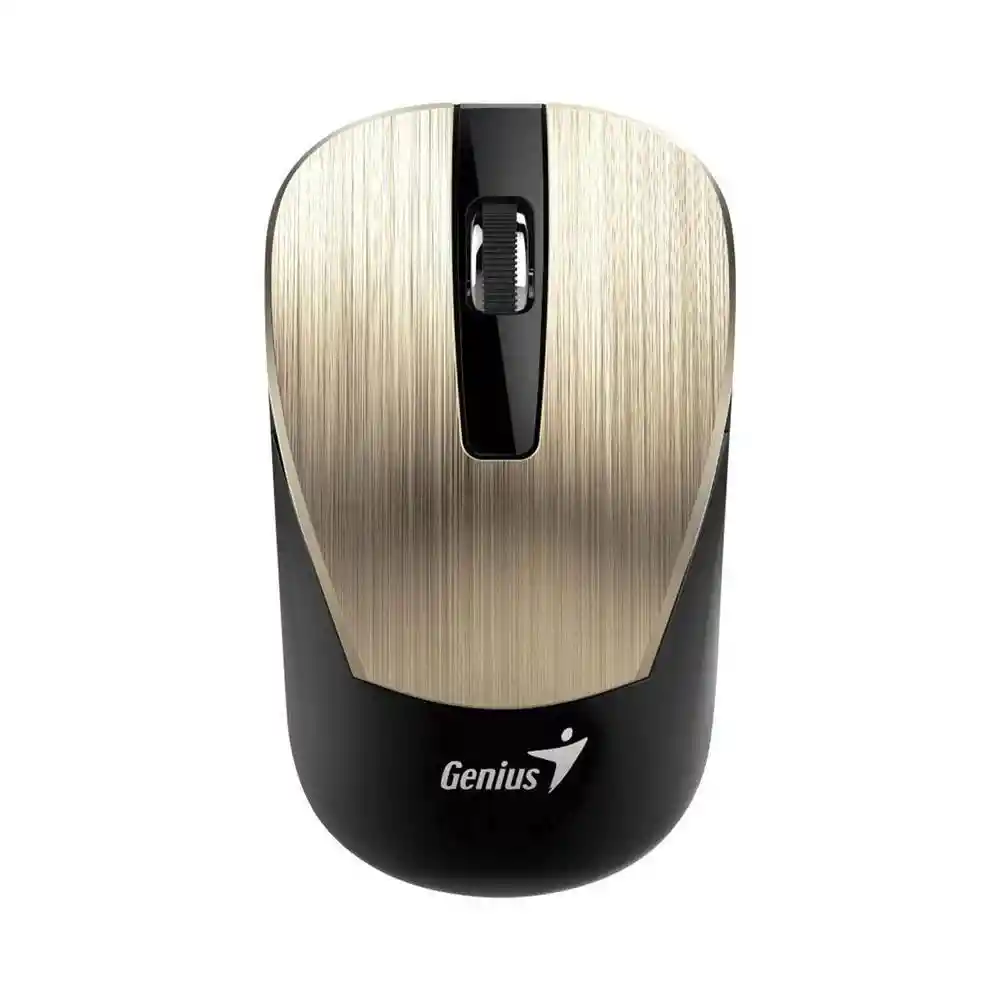 Genius Mouse Inalámbrico Nx-7015 Dorado y Negro