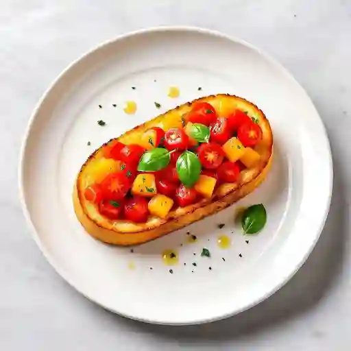 Bruschetta Pan Rustico con Aceite Balsamico y Aceite Oliva