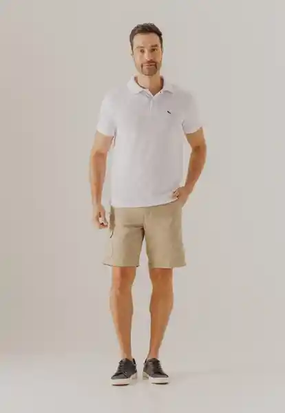 Custer Bermuda Cargo Para Hombre Caqui Talla 40