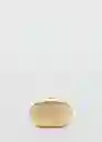 Bolso P Monada Oro Talla 99 Mujer Mango