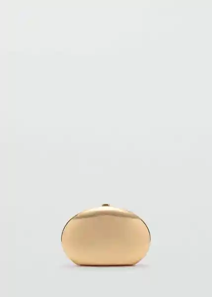 Bolso P Monada Oro Talla 99 Mujer Mango