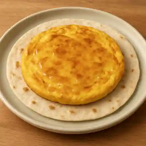 Tortilla casera + 3 huevos esponjosos