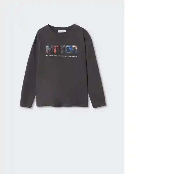 Camiseta F1 Antracita Talla 12 Niños Mango