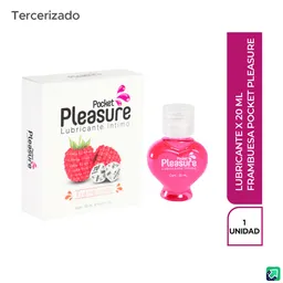 Pocket Pleasure Lubricante Frambuesa y Dados