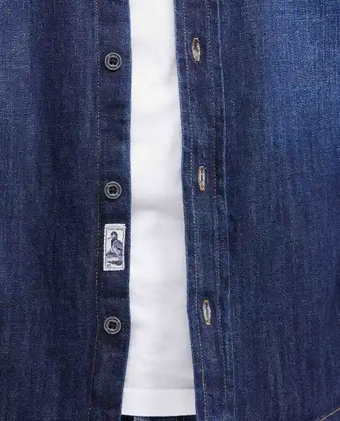 Camisa Manga Larga Osc Azul Clásico Oscuro Talla M Chevignon