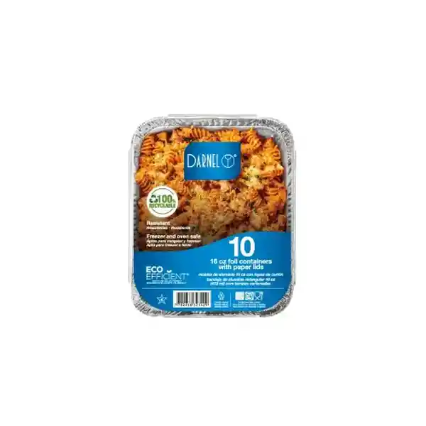 Darnel Molde de Aluminio Tapa Cartón 16 oz