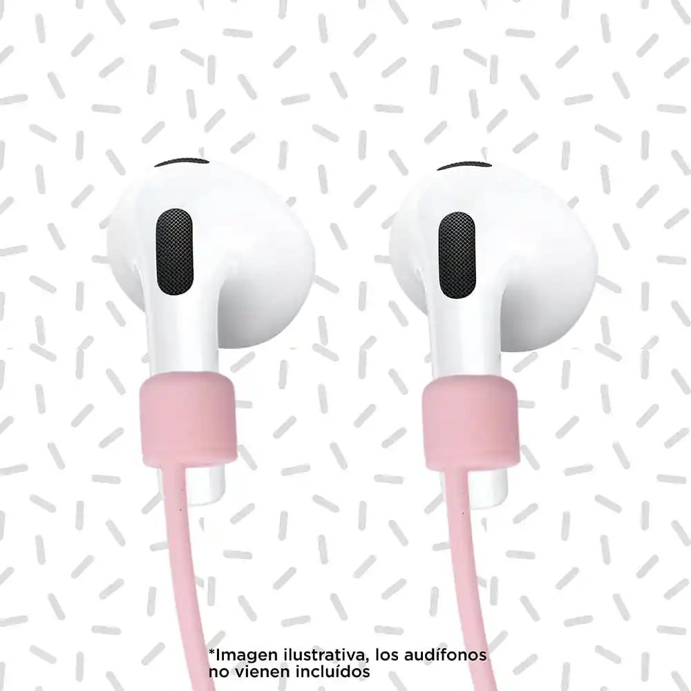 Miniso Kit de Accesorios Para Airpods Estuche Protector Rosa