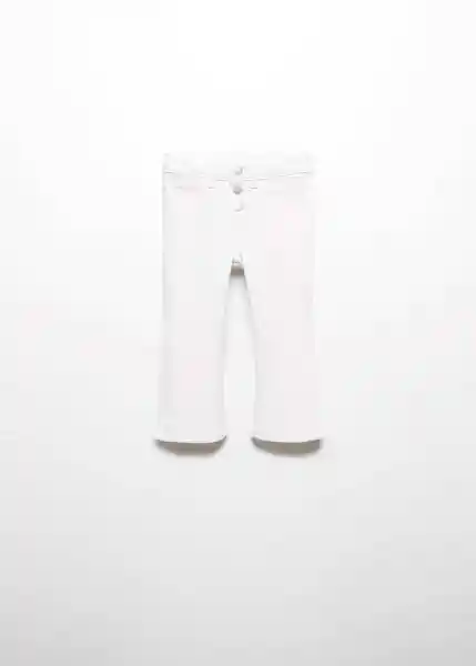 Jean Flareb Blanco Talla 72 Niñas Mango