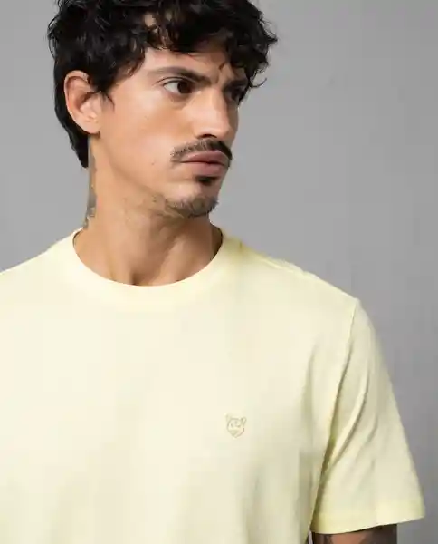 Camiseta Hombre Amarillo Talla L 100G001 Rifle