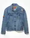 American Eagle Chaqueta Vaquera x Color Azul Talla Medium