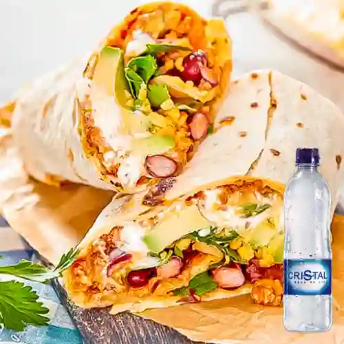 Combo Burrito + Cristal Sin Gas 500 ml