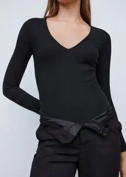 Body Sea-L Negro Talla L Mujer Mango