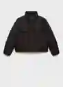 Abrigo Anorak Pingu Negro Talla L Mujer Mango