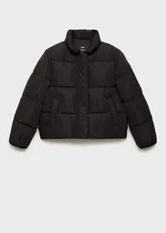 Abrigo Anorak Pingu Negro Talla L Mujer Mango