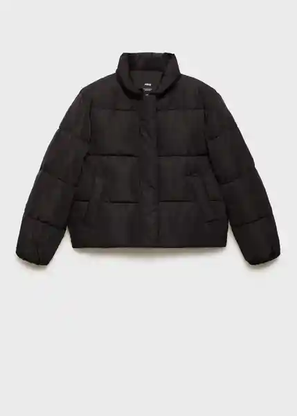 Abrigo Anorak Pingu Negro Talla L Mujer Mango