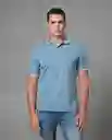 Camisa Tipo Polo Hombre Azul Talla L 190G001 Rifle