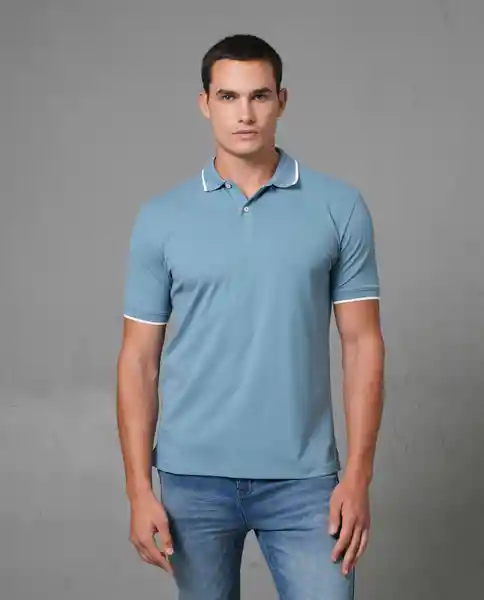 Camisa Tipo Polo Hombre Azul Talla L 190G001 Rifle