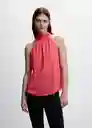 Blusa Holly Fucsia Talla 24 Mujer Mango