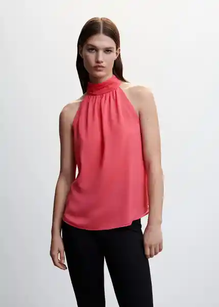 Blusa Holly Fucsia Talla 24 Mujer Mango