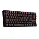 RedragonTeclado Mecanico Kumara Color Negro Y Rojo