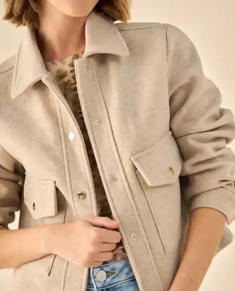 Chaqueta Beige Chai Medio Talla L 423G222 Esprit