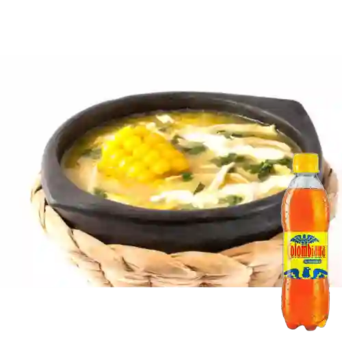 Combo 1/2 Ajiaco con Pollo + Colombiana 350 ml
