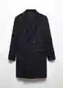 Abrigo Barley Navy Talla M Hombre Mango