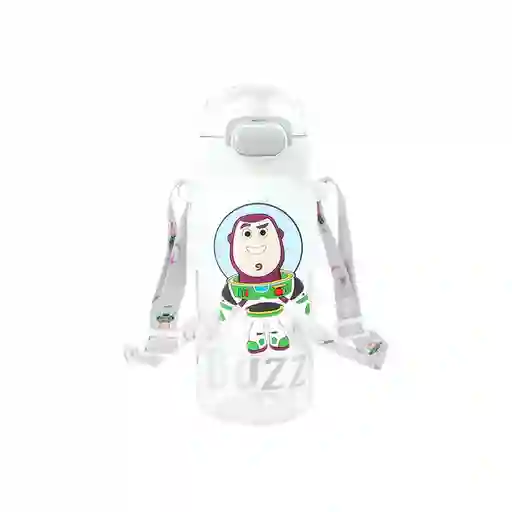 Vaso Plástico Con Tapa de Buzz Disney Toy Story 600 mL Miniso