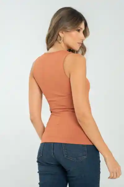 Top Basic Color Blush Talla XS Ragged