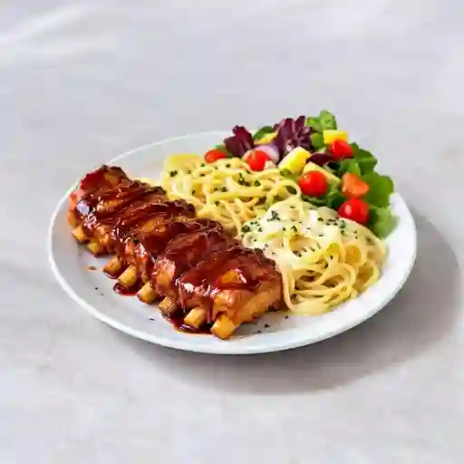 Costillitas De Cerdo Carnudas Bbq