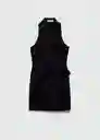 Vestido Capri Negro Talla XL Mujer Mango