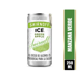 Coctel Smirnoff Ice Green Apple Lata 250 mL