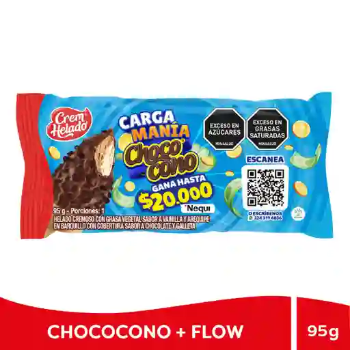 Promo 2025 Chocono Flow Crem Helado Vainilla Arequipe (95 Gr)