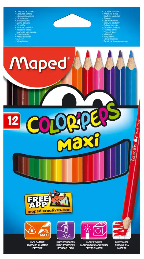 Maped Lapices de color" Peps maxi