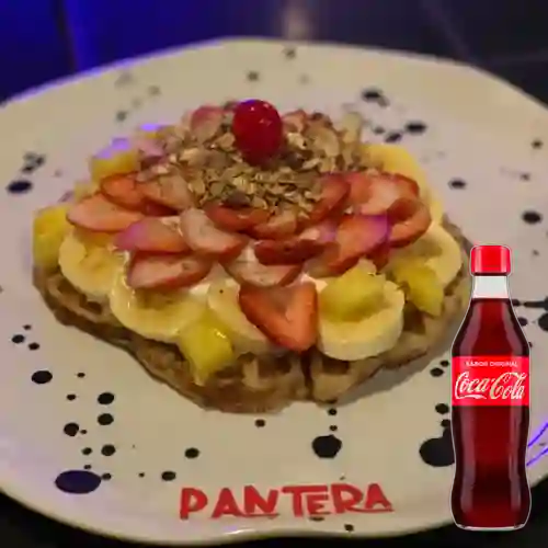Combo Wafle Griego + Coca-Cola Sabor Original 350 ml