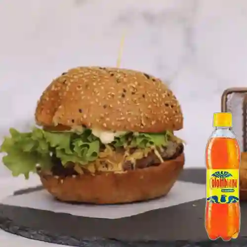 Combo hamburguesa sencilla + colombiana