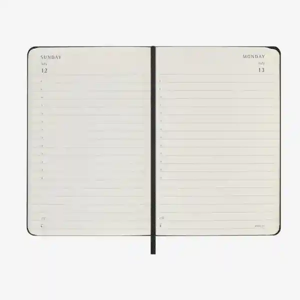 Moleskine Agenda Diaria Negro Pequeña Sc 2026