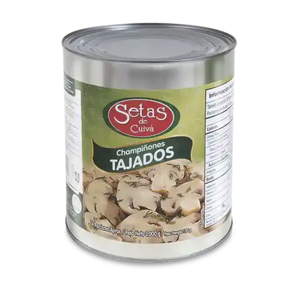 Zenú Champiñones Setas Tajado