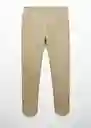 Pantalón Dublino Khaki Talla 46 Hombre Mango