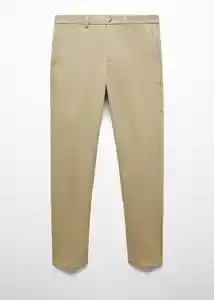 Pantalón Dublino Khaki Talla 46 Hombre Mango