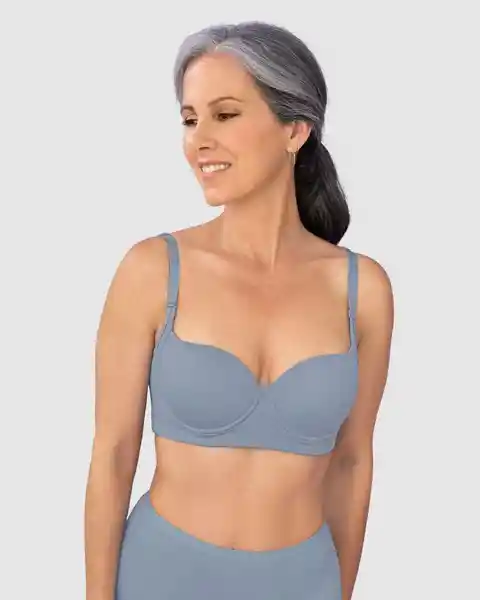 Lumar Brasier Realce Medio Azul Talla 34