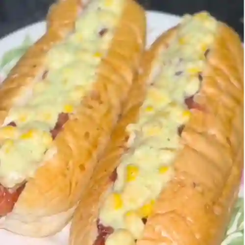 Perro Gratinado + Papas a la Francesa
