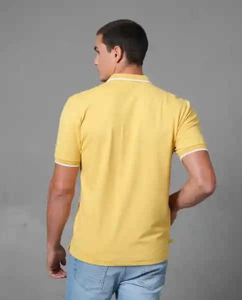 Camisa Tipo Polo Hombre Amarillo Talla L 190G001 Rifle