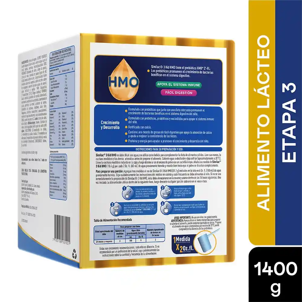 Similac Fórmula Infantil Etapa 3 Kid