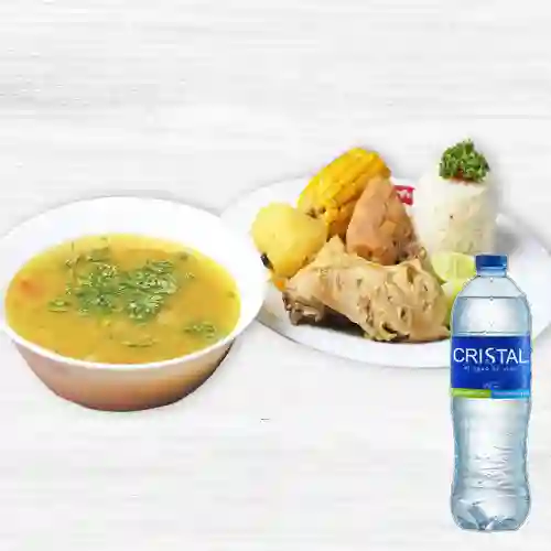 Combo Sancocho de Pollo + Agua Cristal
