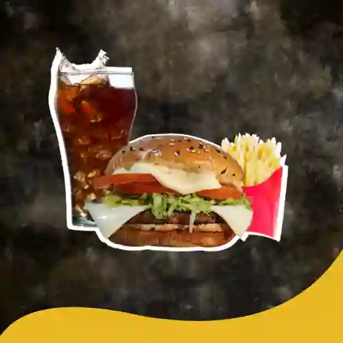 Hamburguesa Clasica Combo